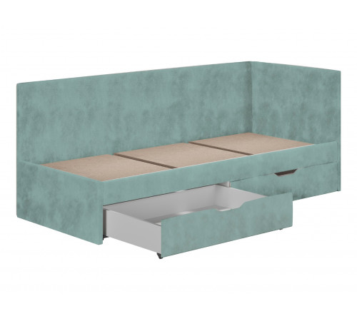 Тахта Лия 80х200, мятный микровелюр