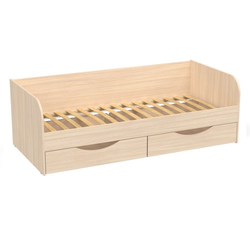 Кровать Белден 80х180 с ящ, дуб млечный