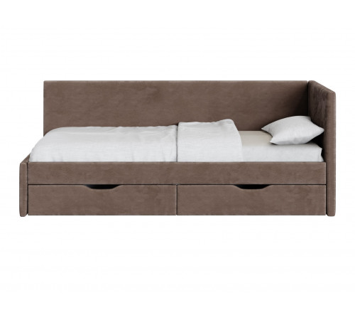 Тахта Лия 80х200, какао микровелюр
