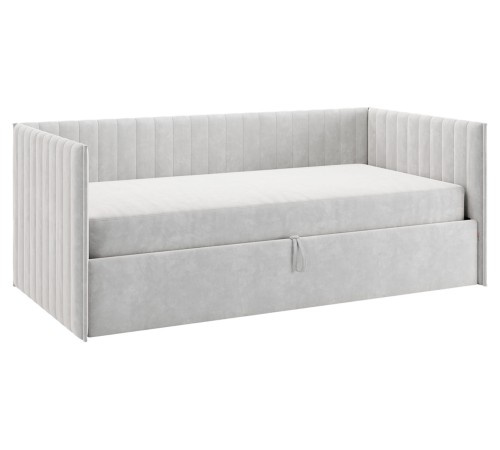 Софа с подъемным механизмом Твикс 90х200 с чехлом, галька велюр