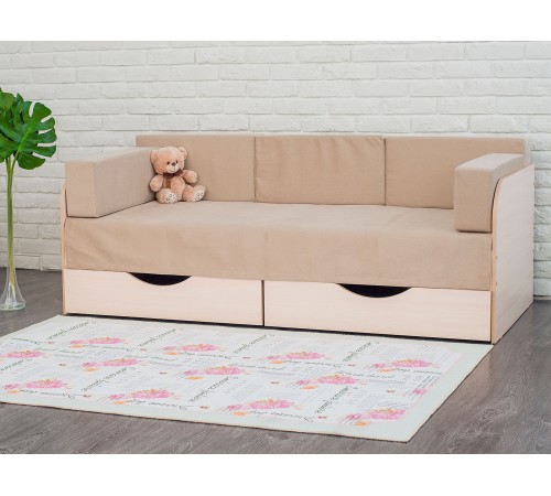 Кровать Белден 80х180 с ящ, дуб млечный