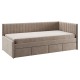 Тахта Твикс 90х200 с ящ с чехлом, латте велюр