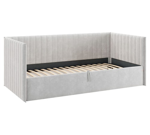 Софа с подъемным механизмом Твикс 90х200 с чехлом, галька велюр