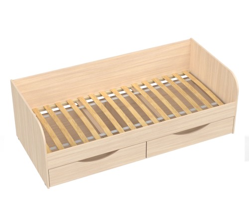 Кровать Белден 80х180 с ящ, дуб млечный