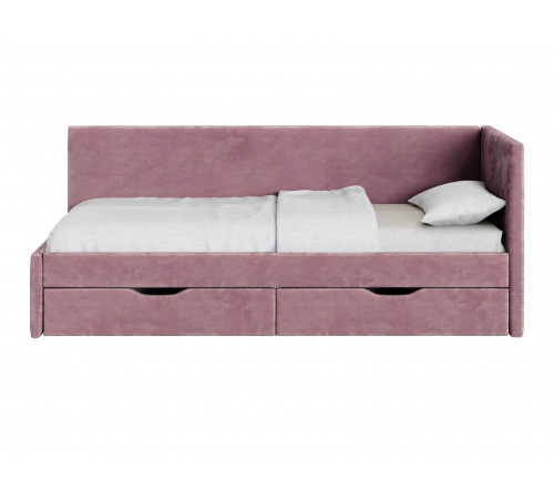 Тахта Лия 80х200, розовый микровелюр