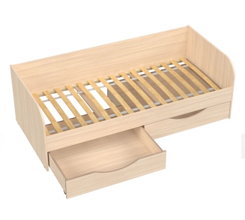 Кровать Белден 80х180 с ящ, дуб млечный