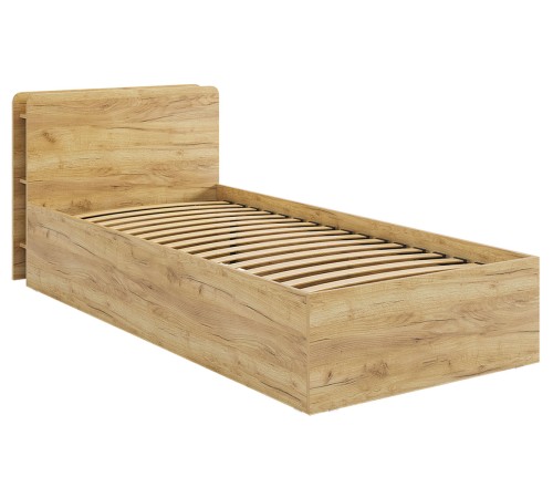 Кровать с основанием Юниор 90х200, дуб крафт золотой