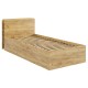 Кровать с основанием Юниор 90х200, дуб крафт золотой