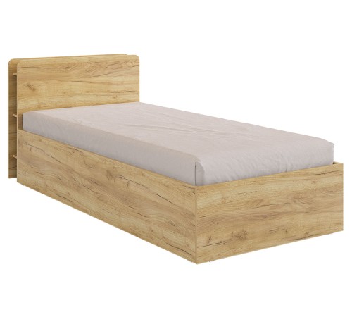 Кровать с основанием Юниор 90х200, дуб крафт золотой