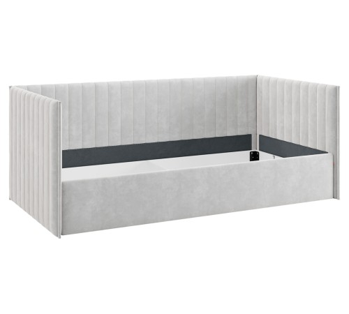 Софа с подъемным механизмом Твикс 90х200 с чехлом, галька велюр