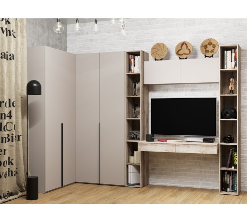 Стеллаж Осака ПМ-441.24, клен каньон крупнолистный