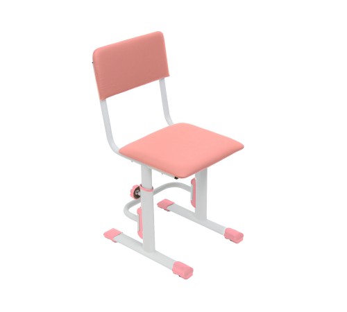 0001556.69 Стул для школьника регулируемый Polini kids City / Polini kids Smart S [Белый / Роза]
