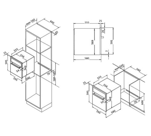 Электрический духовой шкаф KORTING OKB 4911 CRGW