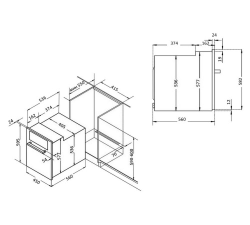 Электрический духовой шкаф KORTING OKB 4630 CMX