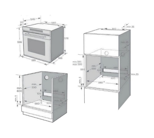 Электрический духовой шкаф KORTING OKB 1321 GNBX