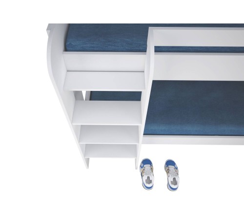 Кровать 2-х ярусная Polini kids Simple 5000 (0001576.9) [Белый]