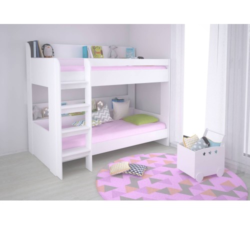 Кровать 2-х ярусная Polini kids Simple 5000 (0001576.9) [Белый]