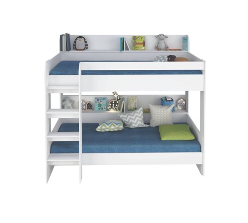 Кровать 2-х ярусная Polini kids Simple 5000 (0001576.9) [Белый]