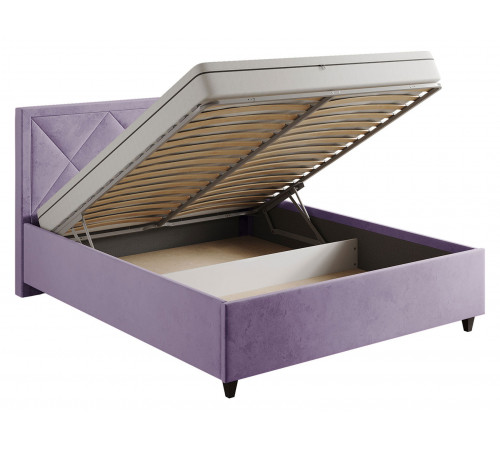 Кровать с подъемным механизмом Хлоя 140х200, изумрудный велюр