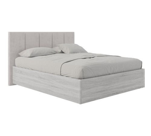 Кровать с подъемным механизмом Джулия 120х200, ясень анкор светлый/кремово-серый