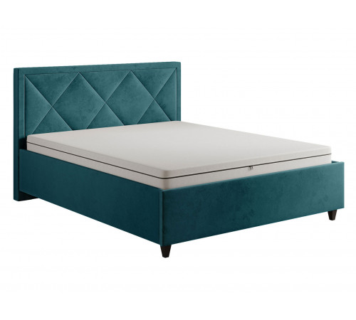 Кровать с подъемным механизмом Хлоя 140х200, изумрудный велюр