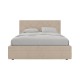 Кровать с подъемным механизмом Мелинда 140х200, кремовый велюр