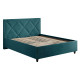 Кровать с подъемным механизмом Хлоя 140х200, изумрудный велюр