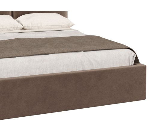 Кровать с подъемным механизмом Реди 140х200, какао велюр