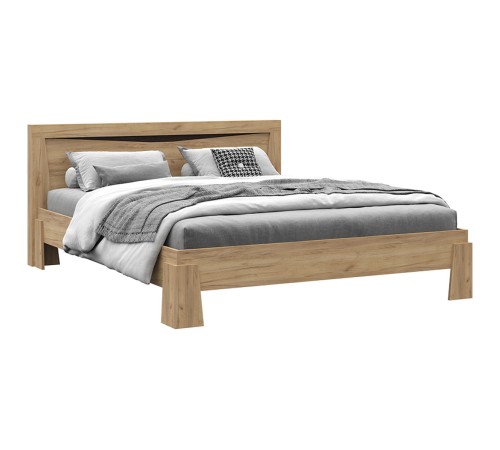 Кровать Паола 160х200, дуб крафт золотой