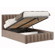 Кровать с подъемным механизмом Шерон 140х200, какао велюр