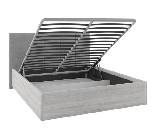 Кровать с подъемным механизмом Джулия 120х200, ясень анкор светлый/кремово-серый