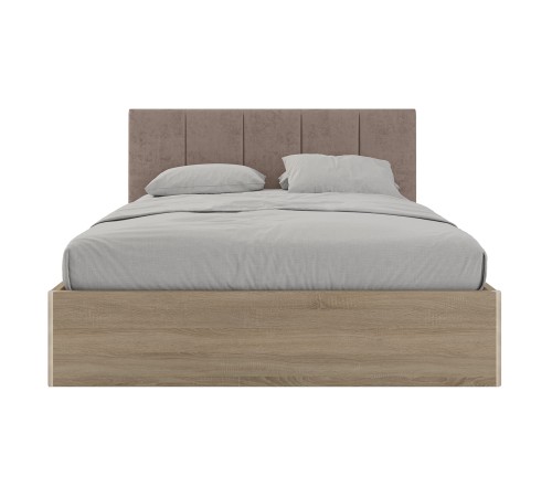 Кровать с подъемным механизмом Джулия 120х200, ясень анкор светлый/кремово-серый