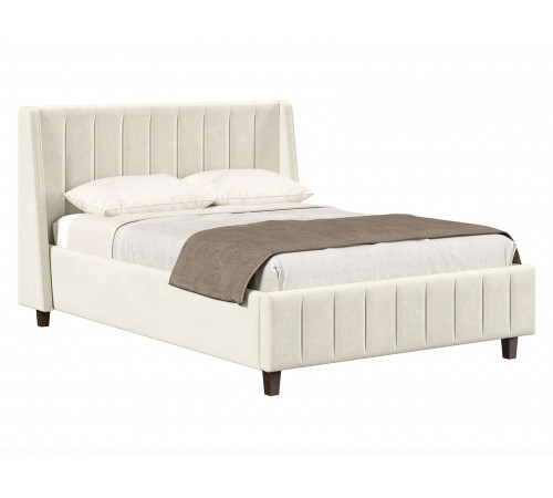 Кровать с подъемным механизмом Одри 140х200, молочный велюр