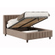 Кровать с подъемным механизмом Одри 140х200, какао велюр