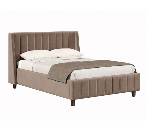 Кровать с подъемным механизмом Одри 140х200, какао велюр