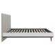 Кровать Нильс 140х200, дуб эльза/темно-серый лофт/рогожка