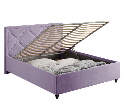 Кровать с подъемным механизмом Хлоя 140х200, изумрудный велюр