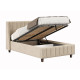 Кровать с подъемным механизмом Одри 120х200, кремовый велюр