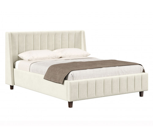 Кровать с подъемным механизмом Одри 160х200, молочный велюр