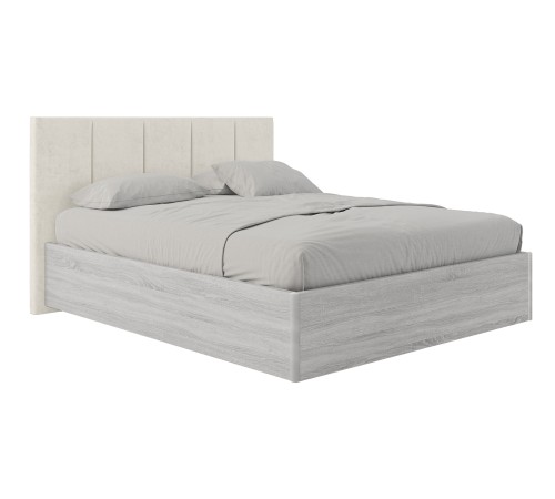 Кровать с подъемным механизмом Джулия 120х200, ясень анкор светлый/кремово-серый