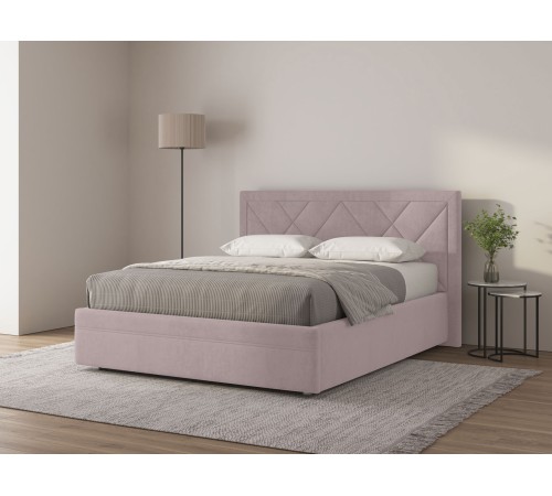 Кровать с подъемным механизмом Мелинда 140х200, кремовый велюр