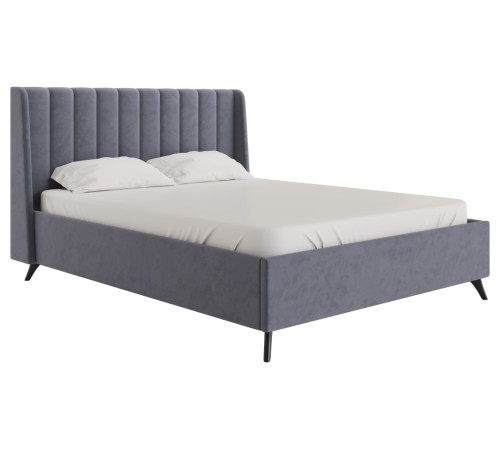 Кровать с подъемным механизмом Холли 140х200, какао велюр + Матрас Status S 24 double 140х200