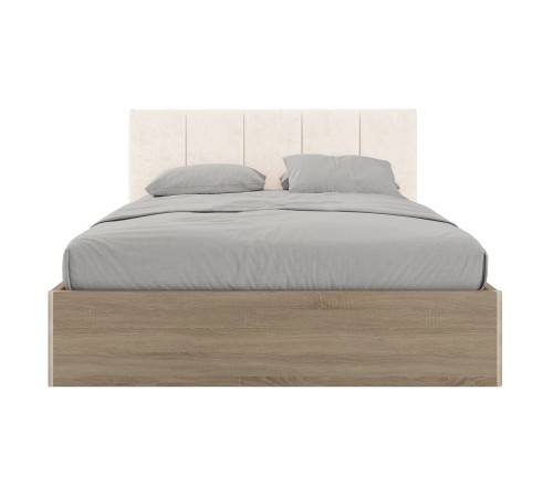 Кровать с подъемным механизмом Джулия 120х200, ясень анкор светлый/кремово-серый