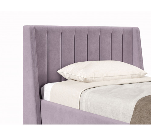 Кровать с подъемным механизмом Одри 120х200, лаванда велюр