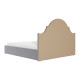 Кровать Аделина с подъемным механизмом 160х200, серый велюр