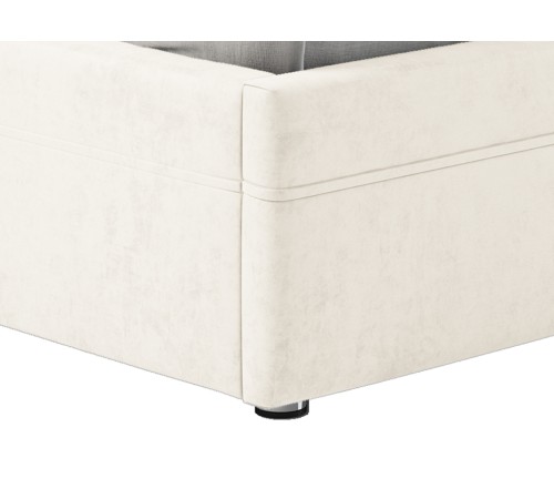 Кровать с подъемным механизмом Мелинда 140х200, кремовый велюр