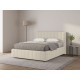 Кровать с подъемным механизмом Аметис 140х200, кремовый велюр