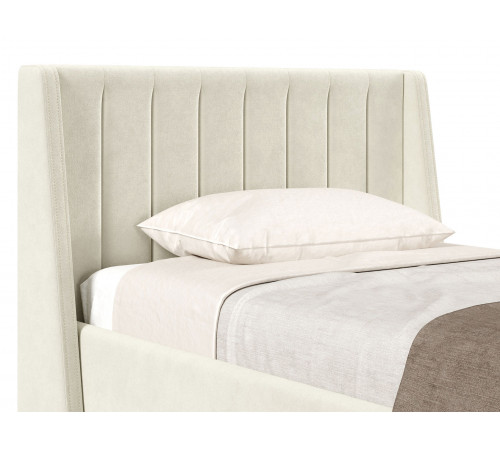 Кровать с подъемным механизмом Одри 120х200, молочный велюр