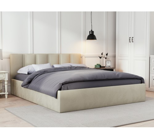 Кровать с подъемным механизмом Корсо 120х200, какао велюр + Матрас Optima S 20 double 120х200