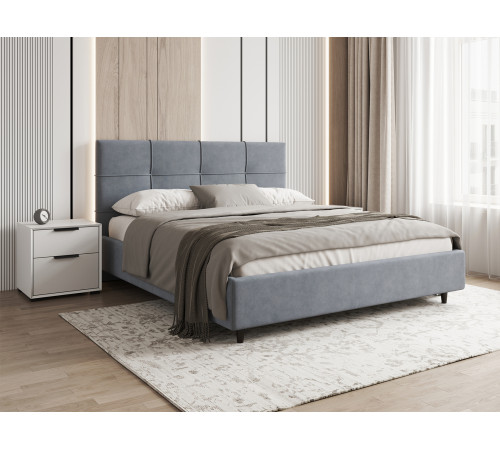 Кровать с подъемным механизмом Флоранс 140х200 см, кремовый велюр
